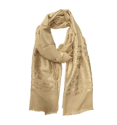 H16-Hijab con tonos dorados