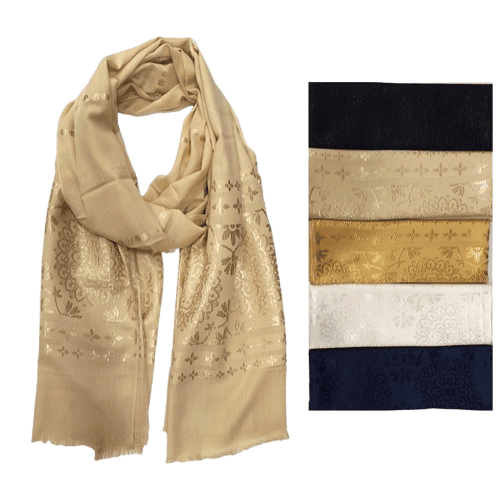 H16-Hijab con tonos dorados