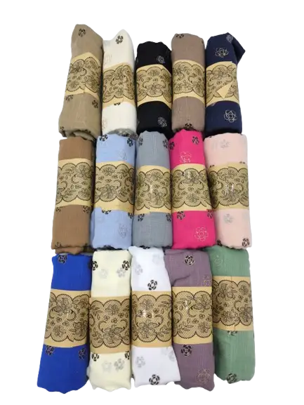 H2-Hijab estampado con  flores