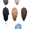 K2-Khimar Largo con 2 Velos en Seda Medina