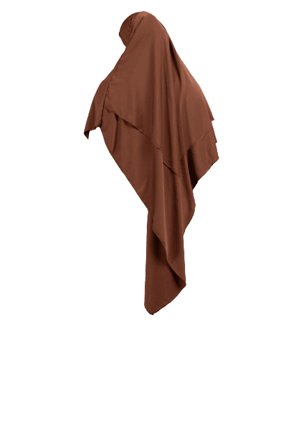 K2-Khimar Largo con 2 Velos en Seda Medina